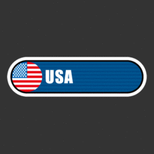 [Bar 국기] 미국[Digital Print 스티커]