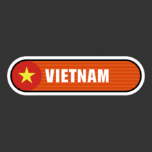 [Bar 국기] 베트남[Digital Print 스티커]