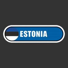 [Bar 국기] 에스토니아(발트3국)[Digital Print 스티커]