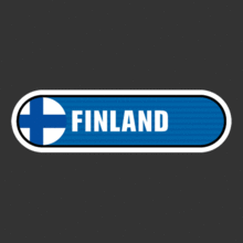 [Bar 국기] 핀란드[Digital Print 스티커]