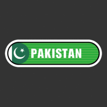 [Bar 국기] 파키스탄[Digital Print 스티커]