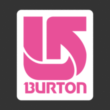 [스키/보드] Burton - Pink[Digital Print 스티커]사진 아래 ㅡ&gt; 다양한 [ 스키 / 보드 ] 관련 스티커 준비 중 입니다....^^*