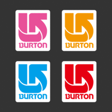 [스키/보드] Burton 4장세트 1[Digital Print 스티커]사진 아래 ㅡ&gt; 다양한 [ 스키 / 보드 ] 관련 스티커 준비 중 입니다...^^*