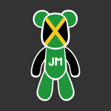 FlagBear 자메이카 국기 스티커 [Digital Print]